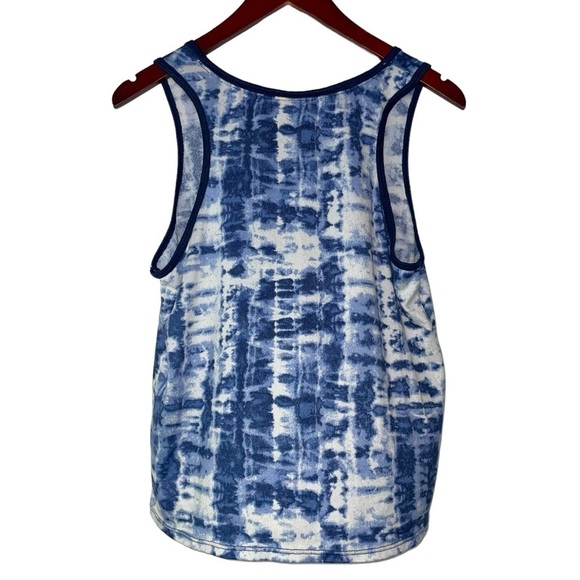Lucky Brand pajama set pants tank top tie dye blue white soft lounge medium - Picture 6 of 8